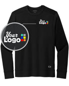 Ogio Luuma Flex Long Sleeve Crew Custom Sweatshirt, color: Blacktop
