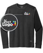 Ogio Luuma Flex Long Sleeve Crew Custom Sweatshirt, color: Tarmac Grey Heather