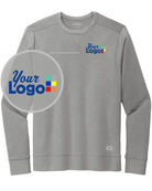 Ogio Luuma Flex Long Sleeve Crew Custom Sweatshirt, color: Petrol Grey Heather