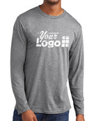 Port & Company L/S Fan Favorite Custom T-Shirt, color: Athletic Heather