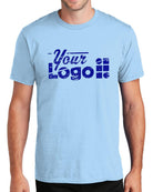 Port & Company S/S Fan Favorite Custom T-Shirt, color: Light Blue