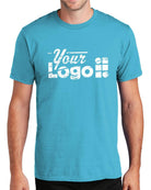 Port & Company S/S Fan Favorite Custom T-Shirt, color: Tidal Wave