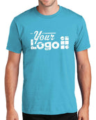 Port & Company S/S Fan Favorite Custom T-Shirt, color: Tidal Wave