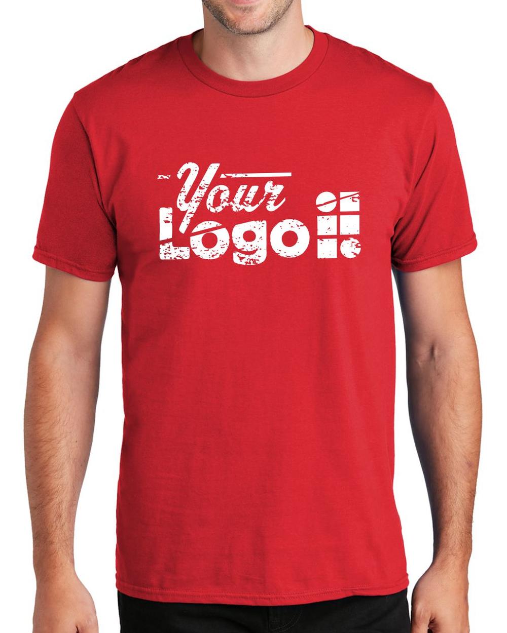 Port & Company S/S Fan Favorite Custom T-Shirt, color: Bright Red