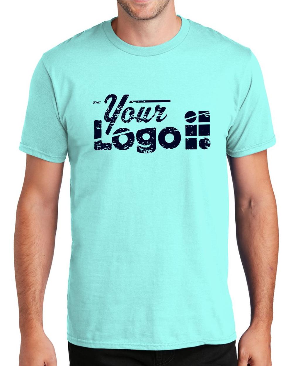 Port & Company S/S Fan Favorite Custom T-Shirt, color: True Celadon