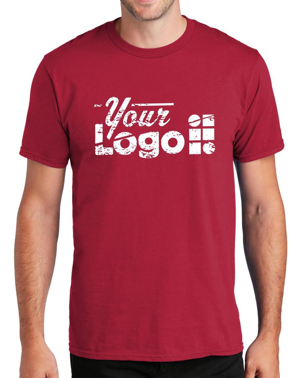 Port & Company S/S Fan Favorite Custom T-Shirt, color: Cardinal Red