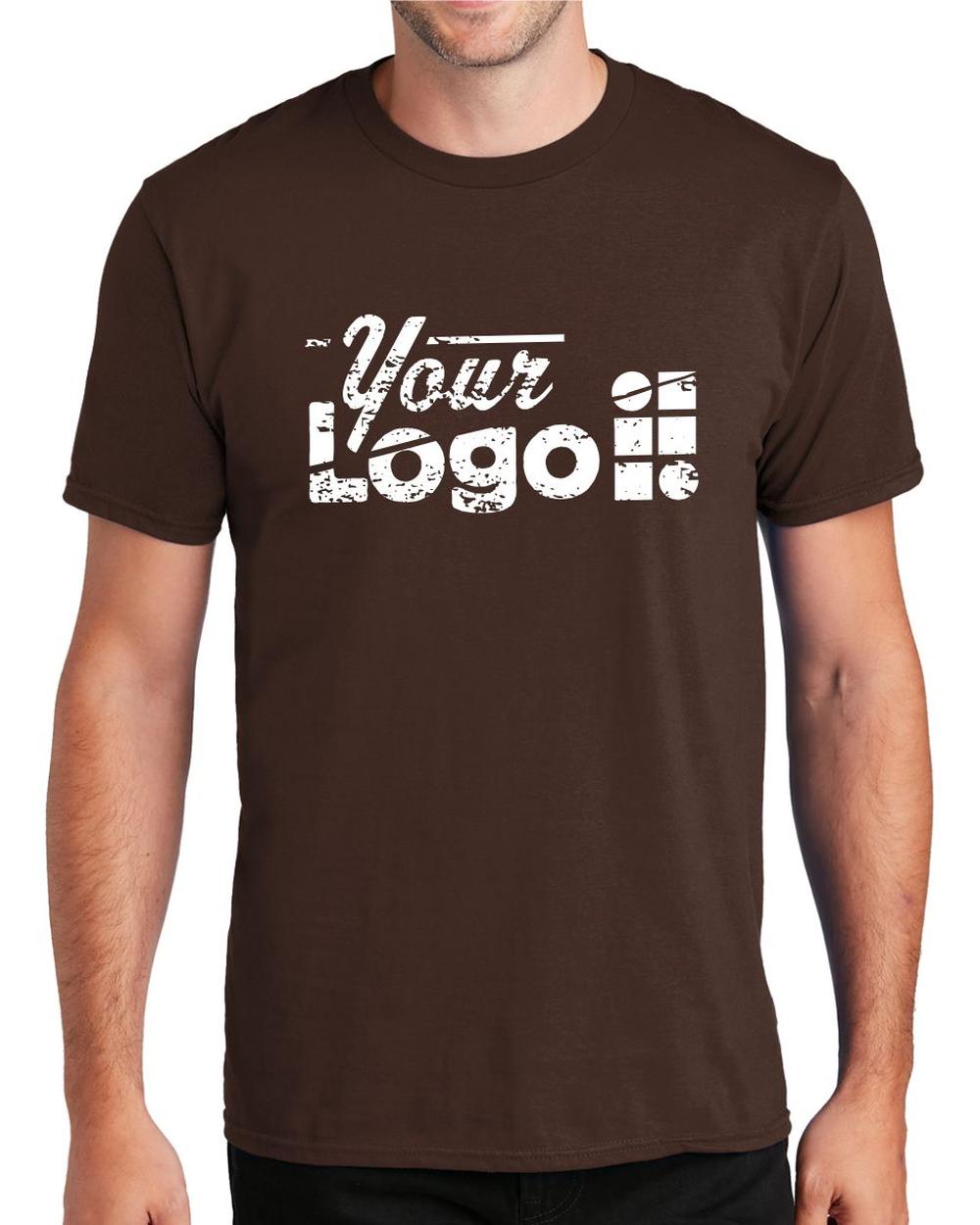Port & Company S/S Fan Favorite Custom T-Shirt, color: Dark Chocolate Brown