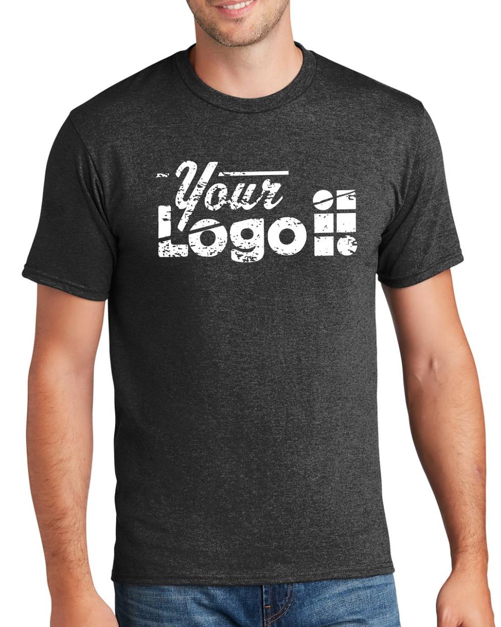 Port & Company S/S Fan Favorite Custom T-Shirt, color: Dark Heather Grey