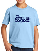 Port & Company S/S Fan Favorite Custom T-Shirt, color: Light Blue