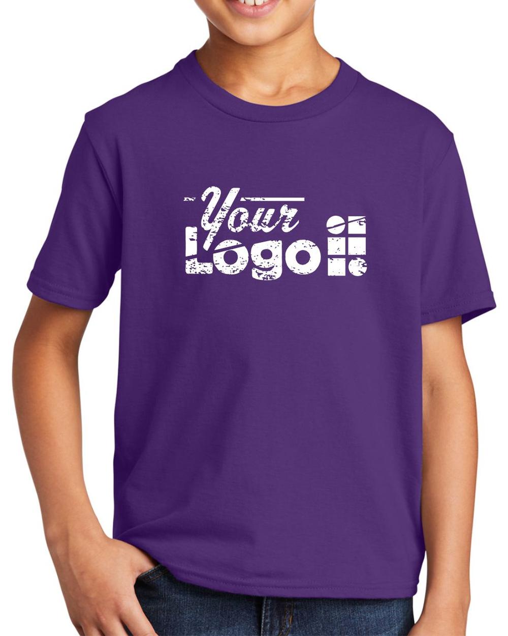 Port & Company S/S Fan Favorite Custom T-Shirt, color: Team Purple
