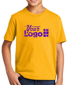 Port & Company S/S Fan Favorite Custom T-Shirt, color: Bright Gold