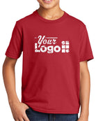 Port & Company S/S Fan Favorite Custom T-Shirt, color: Team Cardinal