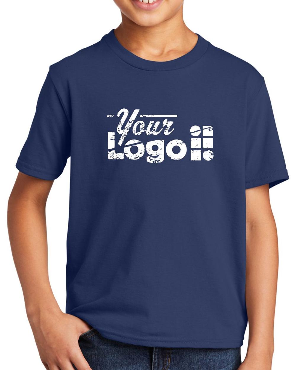 Port & Company S/S Fan Favorite Custom T-Shirt, color: Team Navy