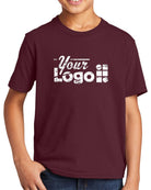 Port & Company S/S Fan Favorite Custom T-Shirt, color: Athletic Maroon