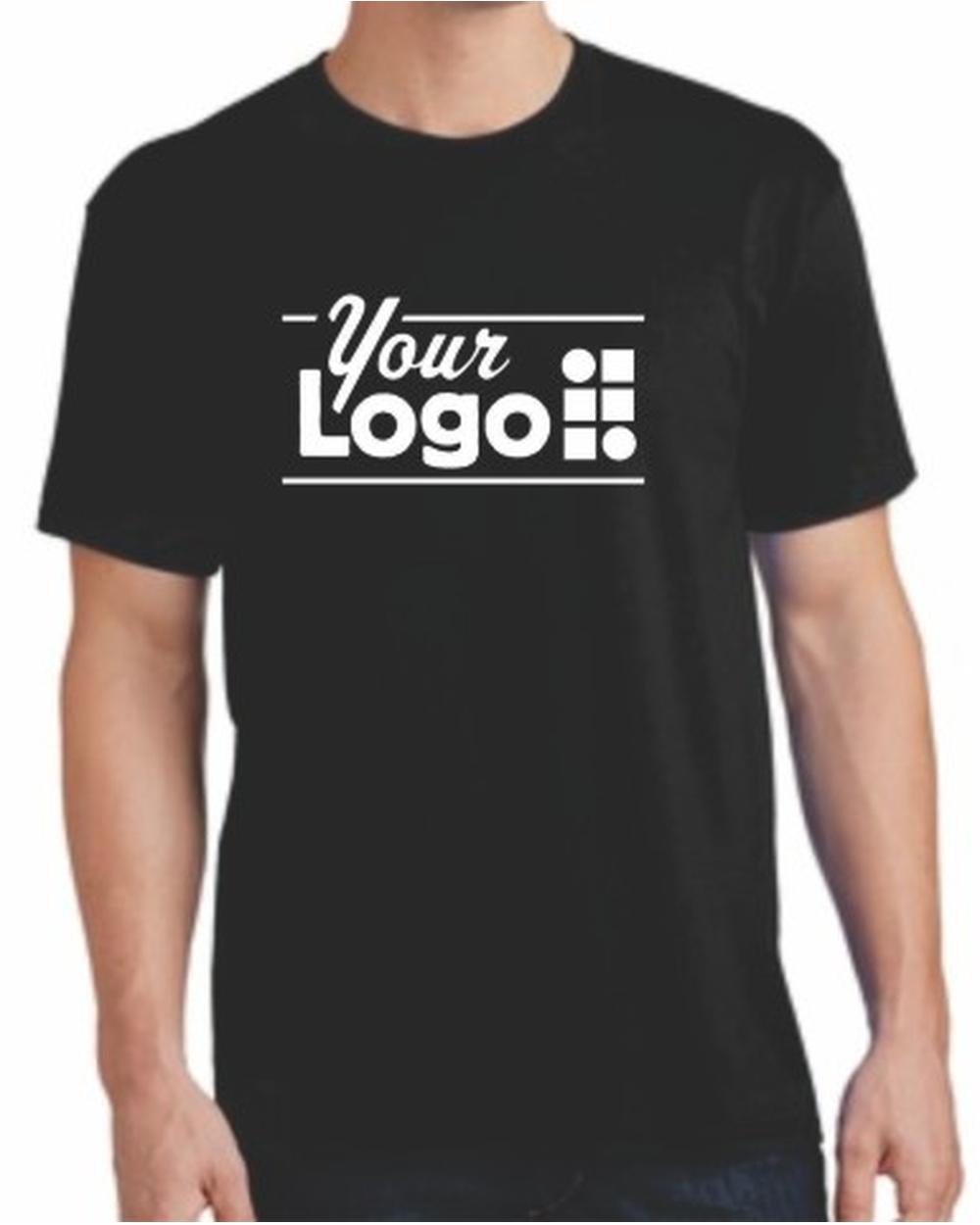 Port & Company S/S Cotton Custom T-Shirt, color: Jet Black