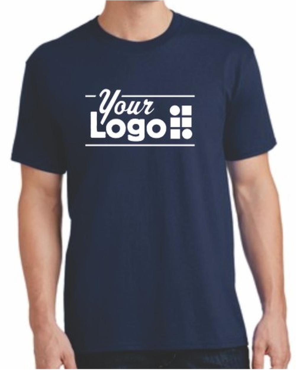 Port & Company S/S Cotton Custom T-Shirt, color: Navy