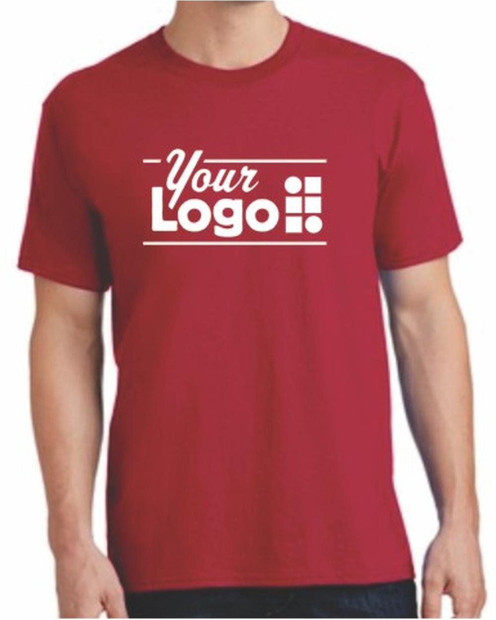Port & Company S/S Cotton Custom T-Shirt, color: Red