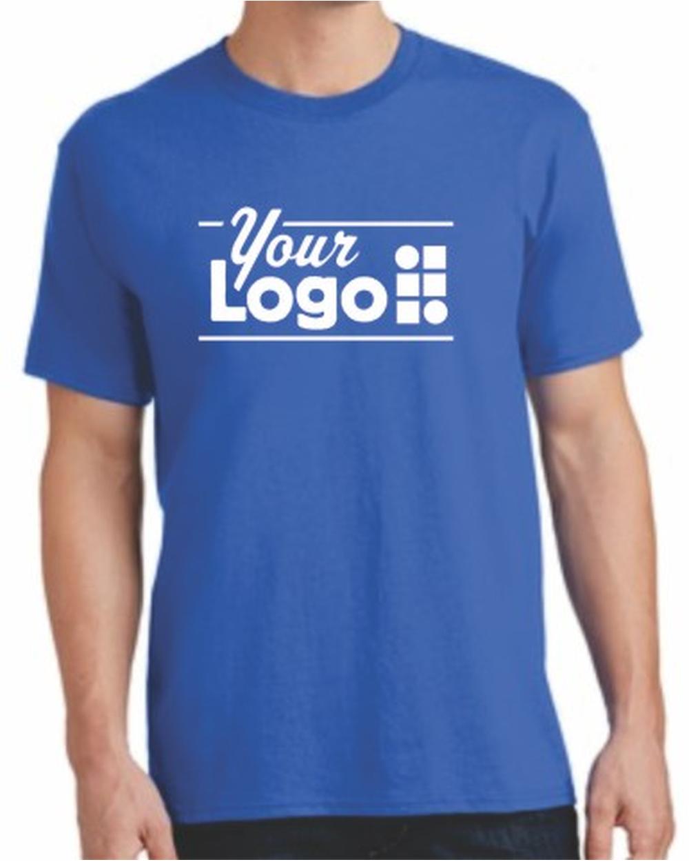 Port & Company S/S Cotton Custom T-Shirt, color: Royal