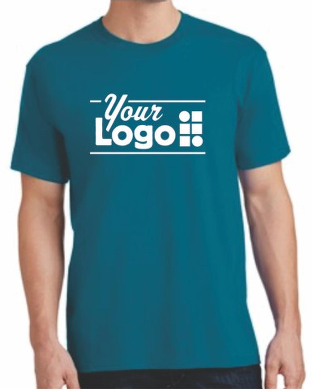 Port & Company S/S Cotton Custom T-Shirt, color: Teal