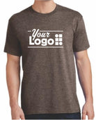 Port & Company S/S Cotton Custom T-Shirt, color: Heather Dark Chocolate Brown