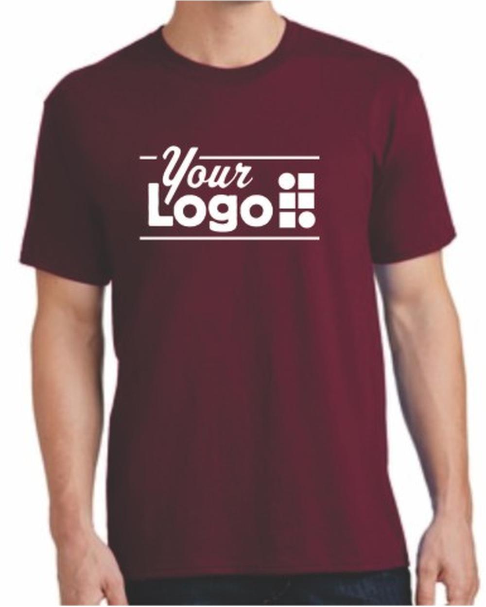 Port & Company S/S Cotton Custom T-Shirt, color: Cardinal