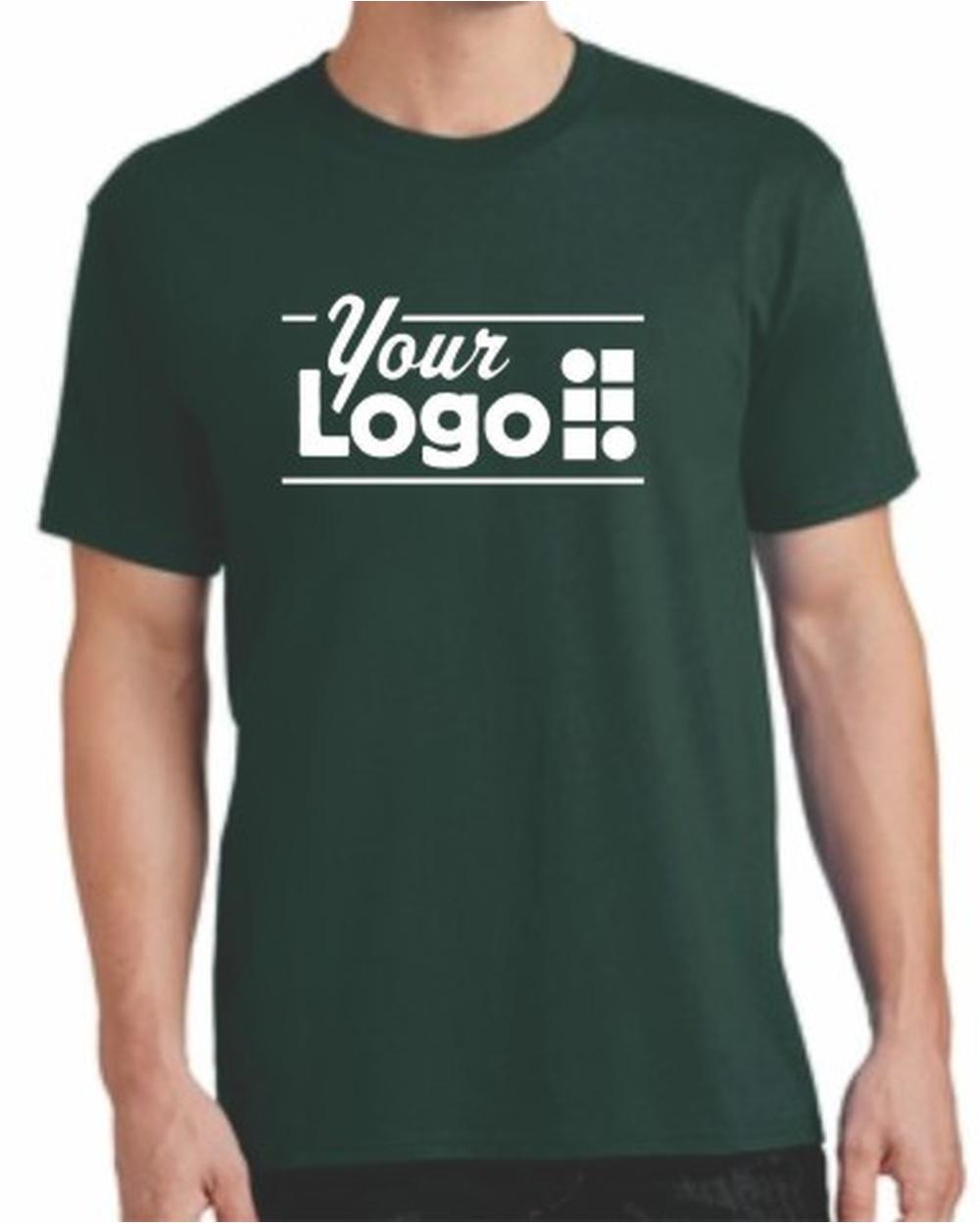 Port & Company S/S Cotton Custom T-Shirt, color: Dark Green