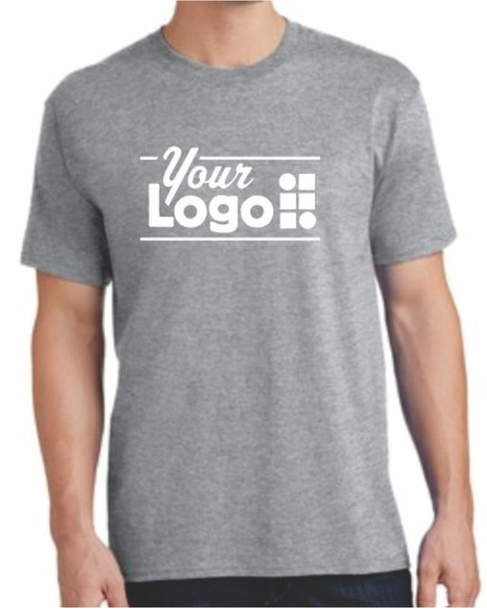 Port & Company S/S Cotton Custom T-Shirt, color: Athletic Heather