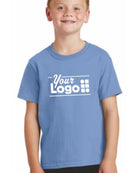 Port & Company S/S Core Cotton Custom T-Shirt, color: Light Blue