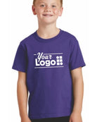 Port & Company S/S Core Cotton Custom T-Shirt, color: Purple