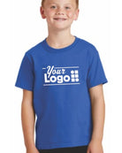 Port & Company S/S Core Cotton Custom T-Shirt, color: Royal