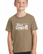 Port & Company S/S Core Cotton Custom T-Shirt, color: Sand