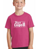 Port & Company S/S Core Cotton Custom T-Shirt, color: Sangria