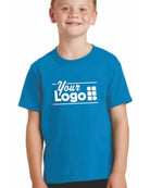 Port & Company S/S Cotton Custom T-Shirt, color: Sapphire