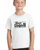 Port & Company S/S Core Cotton Custom T-Shirt, color: White