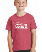 Port & Company S/S Core Cotton Custom T-Shirt, color: Heather Red