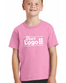 Port & Company S/S Cotton Custom T-Shirt, color: Candy Pink