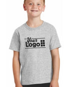 Port & Company S/S Core Cotton Custom T-Shirt, color: Ash