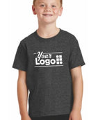 Port & Company S/S Core Cotton Custom T-Shirt, color: Dark Heather Grey