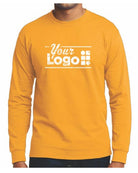 Port & Company L/S Blend Crewneck Custom T-Shirt, color: Gold