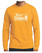 Port & Company L/S Blend Crewneck Custom T-Shirt, color: Gold