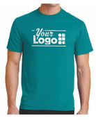Port & Company S/S Blend Crewneck Custom T-Shirt, color: Jade Green