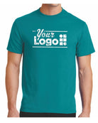 Port & Company S/S Blend Crewneck Custom T-Shirt, color: Jade Green