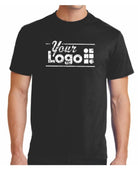 Port & Company S/S Blend Crewneck Custom T-Shirt, color: Jet Black