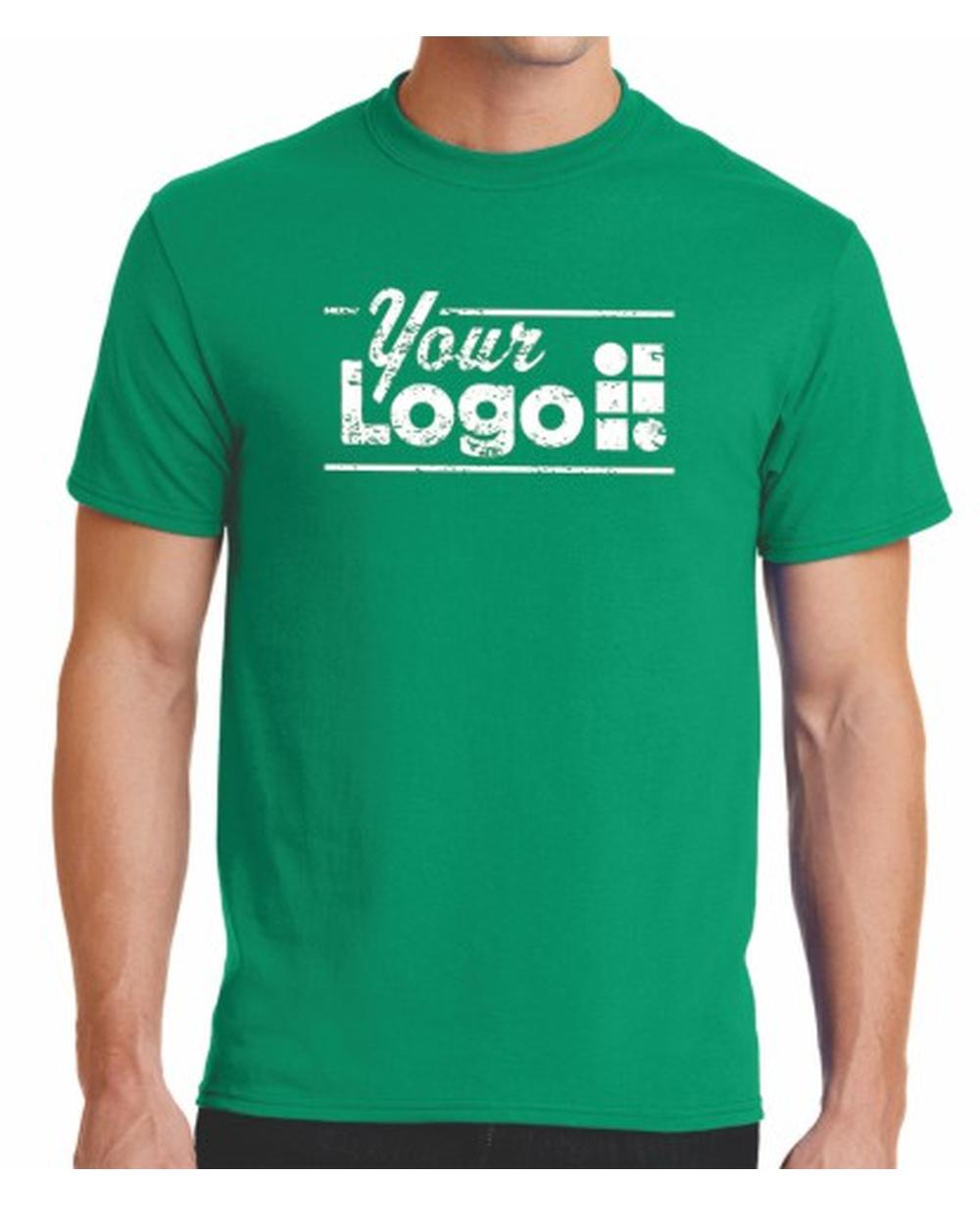 Port & Company S/S Blend Crewneck Custom T-Shirt, color: Kelly