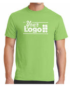 Port & Company S/S Blend Crewneck Custom T-Shirt, color: Lime