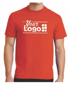 Port & Company S/S Blend Crewneck Custom T-Shirt, color: Orange