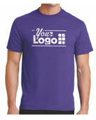 Port & Company S/S Blend Crewneck Custom T-Shirt, color: Purple