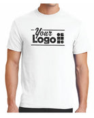 Port & Company S/S Blend Crewneck Custom T-Shirt, color: White