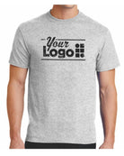 Port & Company S/S Blend Crewneck Custom T-Shirt, color: Ash