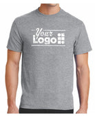 Port & Company S/S Blend Crewneck Custom T-Shirt, color: Athletic Heather